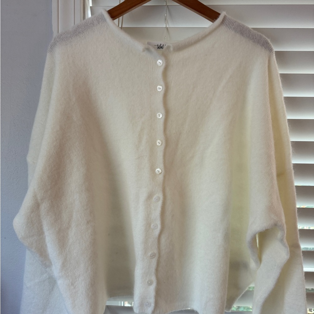 TALULAH Isla Cardigan - snow (soft cream/white color)
